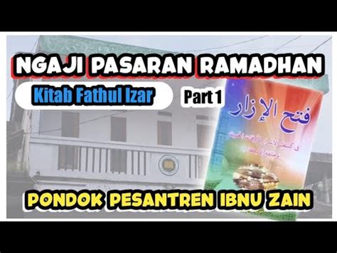 Pasaran Kitab Fathul Ijar Bersama Kh Ahmad Sobandi S Pd I Youtube