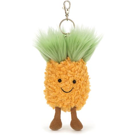 Jellycat Amuseables Pineapple Bag Charm Keyring Plushpaws Co Uk