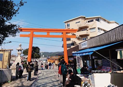 和歌山市加太【淡嶋神社】境内に所狭しと置かれた供養人形の数々【本殿に並ぶ雛人形】 ものづくりとことだまの国