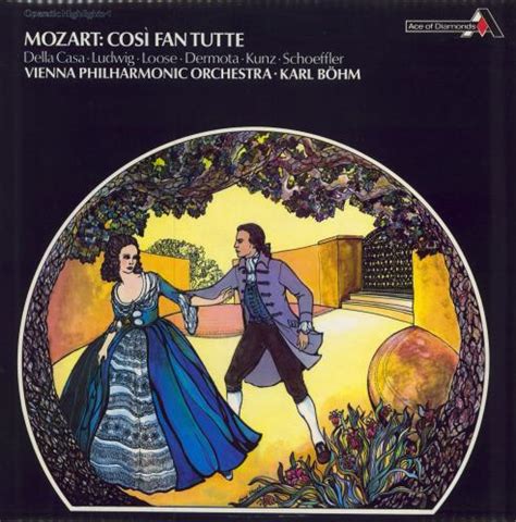 Wolfgang Amadeus Mozart Così Fan Tutte Highlights Italian vinyl LP