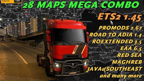 ETS2 1 45 Mega Map Combo 28 Maps New Road To Asia Promods