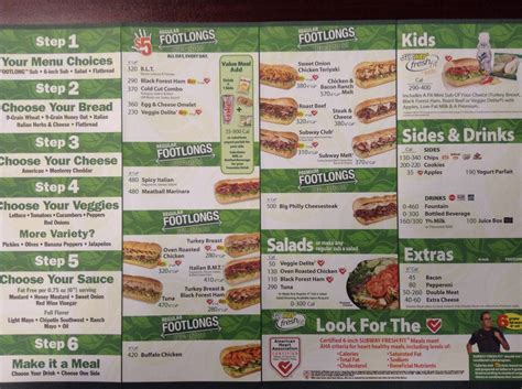 Subway Menu 2024 With Prices Printable Subway Menu Prices