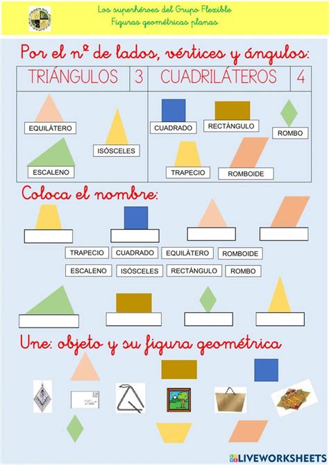 Figuras geométricas planas interactive exercise