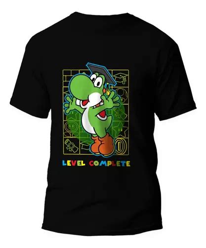 Playera Negra Graduaci N Mario Bros Yoshi Mercadolibre