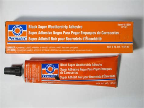 81850 Permatex Black Super Weatherstrip Adhesive 5 Oz Ebay