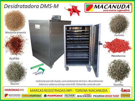 MÁQUINA INDUSTRIAL PARA DESIDRATAR PIMENTAS MACANUDA CIMM