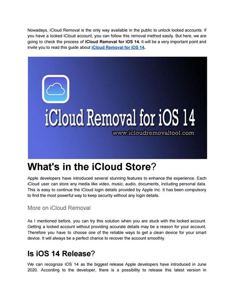 ICloud Removal For IOS 14 Official ICloud Removal Tool By