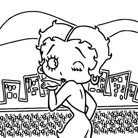 Betty Boop We Coloring Page 134