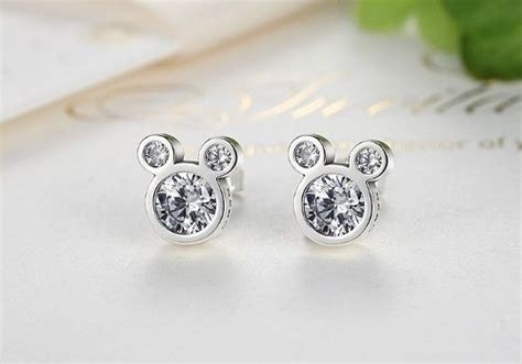 Aros Plata Mickey Mouse Cuotas Sin Inter S