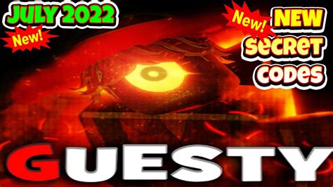 2022 ALL SECRET CODES Roblox Guesty SECRET ENDING Coins NEW CODES