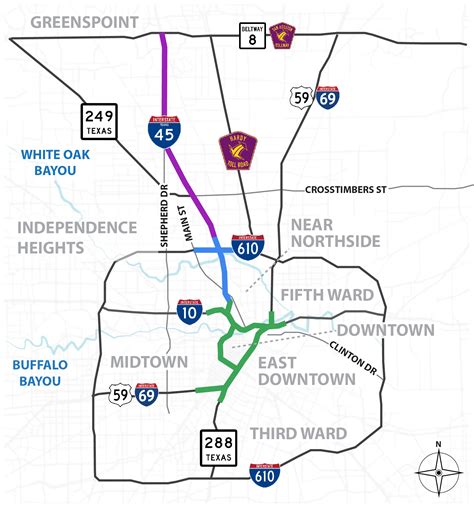 Houston Map Beltway 8 - Gretal Gilbertine