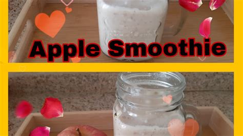 How To Make Apple Smoothie In Tamil Apple Milkshake In Tamil Apple