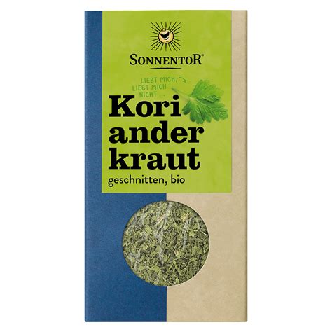 Bio Korianderkraut Geschnitten Von Sonnentor Bei Greenist De