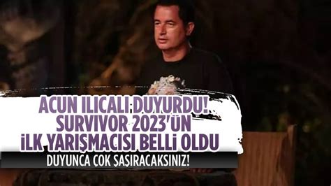 Survivor 2023 te yarışacak ilk isim belli oldu Ankara Masası