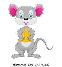 Mouse Cheese Cartoon Vector Stock Vector (Royalty Free) 2231655087 ...