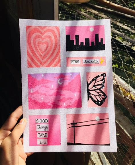 Pink Aesthetic!💖🌸💫 | Süsleme çizimi, Kart çizimi, Doodle desenleri