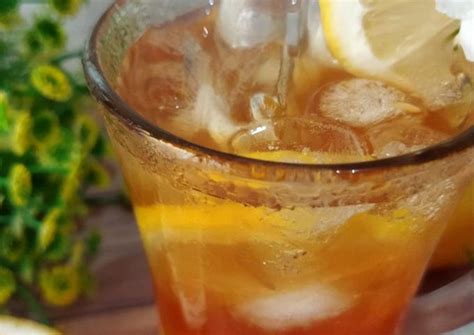 Resep Ice Lemon Tea Es Teh Lemon Oleh Daniar Cookpad