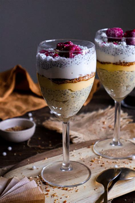 Pudding de Chia Vegan à la Crème de Mangue Vegan Mango Chia Pudding