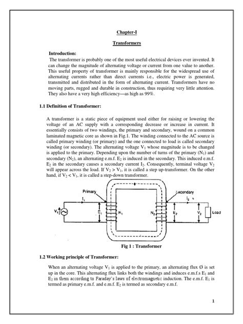 An In Depth Look At Transformers Their Definition Working Principle Emf Equation Types