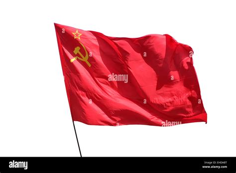 The Flag Of The Soviet Union USSR Waving In The Wind Stock Photo Alamy