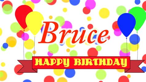 Happy Birthday Bruce Song Youtube