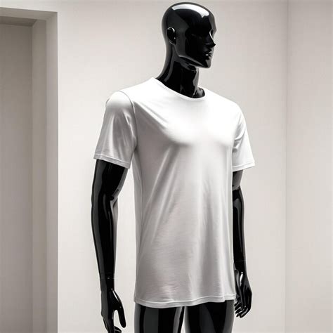 Premium Photo A Mannequin Wearing A White Shirt And Headphones