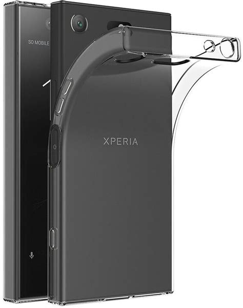 König Design Sony Xperia XZ1 Compact Transparent Case Hülle Silikon ab