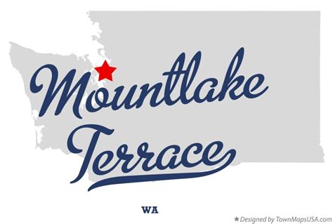 Map of Mountlake Terrace, WA, Washington