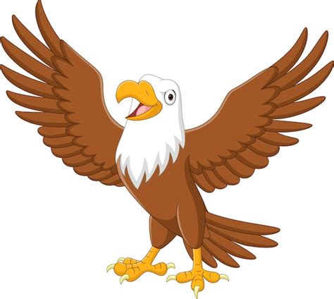 Illustration Of Cute Eagle Cartoon Royalty Free SVG, Cliparts - Clip ...