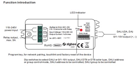 Zigbee To Dali V In Converter Sr Zg Ty