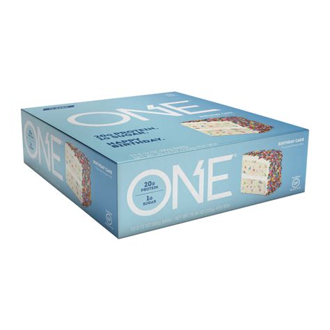 One Protein Bar Birthday Cake Box Of Pcs Natures Village