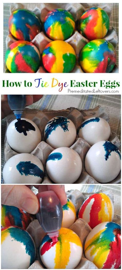 Use This Tutorial On How To Tie Dye Easter Eggs Using Food Coloring To Make Tie Dyed Easter Eggs