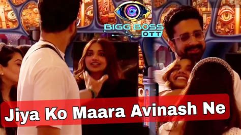 Bigg Boss Ott Live Jiya Shankar Neck Avinash Sachdev