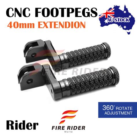 For Kawasaki ER 6F Ninja 650R 09 16 CNC M GRIP Front Foot Pegs 40mm