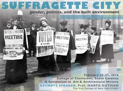 Call For Papers Suffragette City Gender Politics And The Built Environment Archdaily