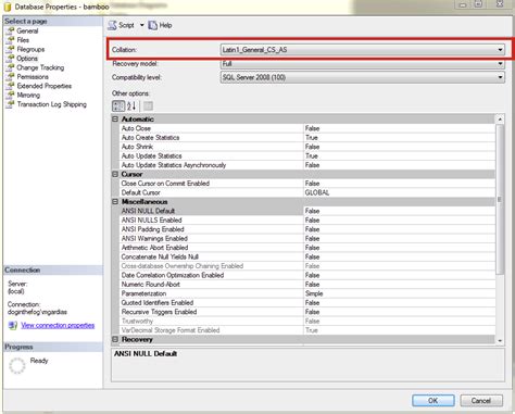 Connect Bamboo To A Microsoft Sql Server Database Bamboo Data Center