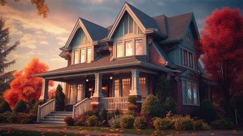 Premium AI Image | Beautiful Home Exterior