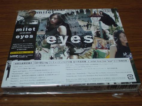 Milet Eyes 初回生産限定盤a Cdblu Ray 中古 ミレイ ミュージックビデオ集 ライブ映像収録の落札情報詳細 ヤフオク