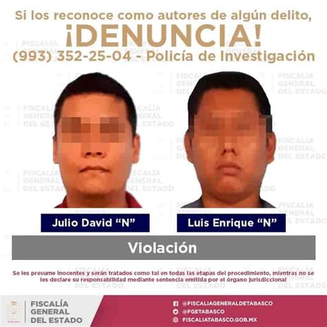 Detienen A Siete En Tabasco Por Violación Pederastia Violencia Familiar Y Lesiones