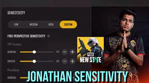 Jonathan Pubg New State Sensitivity Settings And Controls Codes