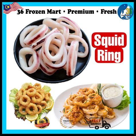 Sotong Ring Squid Ring Calamari Frozen Seafood 1kg Fried Sotong Shopee Malaysia