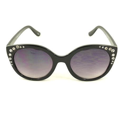 Black Bling Round Sunglasses Cats Like Us