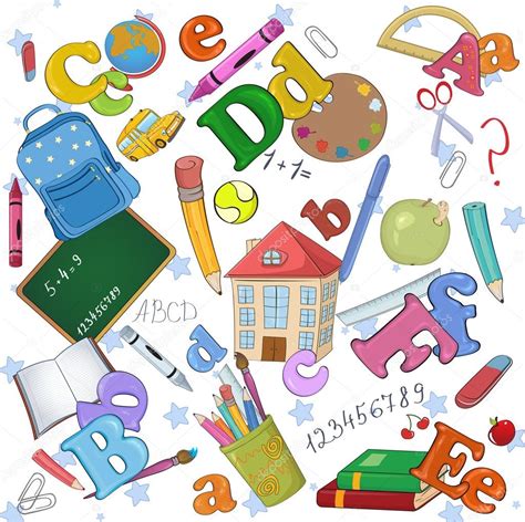 School background Stock Illustration by ©trilingstudio #12042225