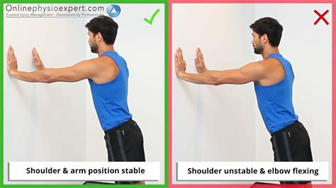 Closed Chain Shoulder Protraction Strength 1 3 L Youtube