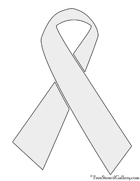 Awareness Ribbon Stencil | Free Stencil Gallery