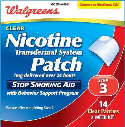 Nicotine Patch Fda Prescribing Information Side Effects And Uses