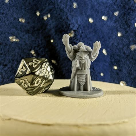 Dwarven Cleric Miniature 3D Printed Resin Priest Great for - Etsy