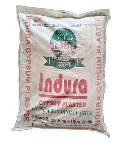 Indura Gypsum Plaster Packaging Type Pp Bag Packaging Size Kg At