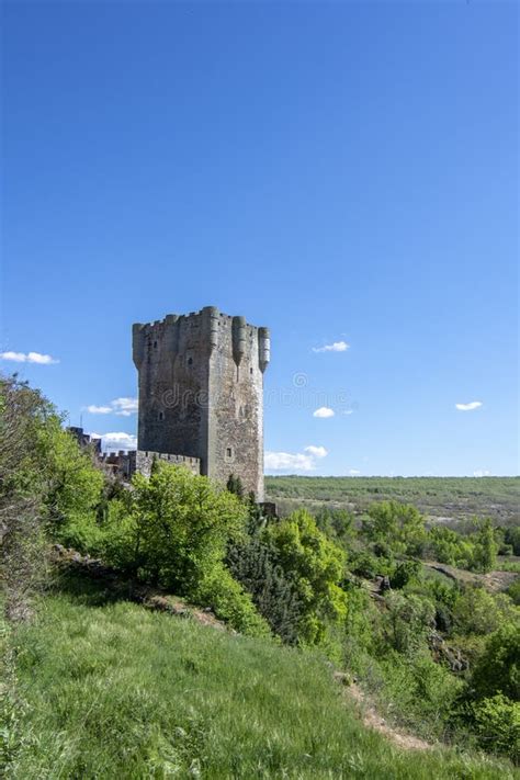 The Castle of the Medieval Village of Monleon Editorial Stock Photo ...