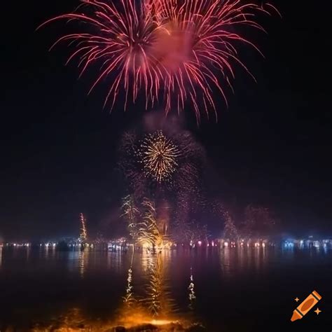 Diwali Festival With Colorful Fireworks On Craiyon